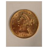 1900-P Classic Head 5 Dollar Gold Coin