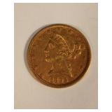 1895-P Classic Head 5 Dollar Gold Coin