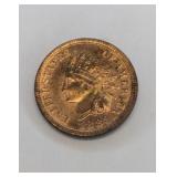 1883 Indian Head Penny Coin
