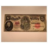 1907 Five Dollar Bill