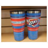 TWO Oklahoma City Thunder Insulated Stainless Stee