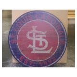 St. Louis Cardinals Large 23.5" Round Wooden Sign