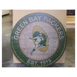 Green Bay Packers Large 23.5" Round Wooden Sign