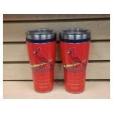 TWO St. Louis Cardinals Insulated Stainless Steel