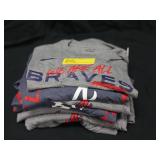 10 Atlanta Braves T-Shirts, Dk. & Lt. Gray, Nike