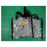 2 Philadelphia Eagles Stadium Clear Plastic Bag