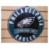 Philadelphia Eagles 12" Round Tin Sign