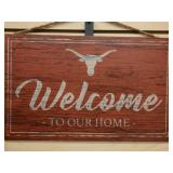 Texas Longhorns  "Welcome to Our Home" Wooden Sign