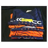 10 Denver Bronco T-Shirts, Orange & Blue Brand: Ni