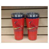 TWO St. Louis Cardinals Insulated Stainless Steel