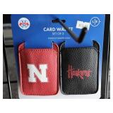 Nebraska Huskers Set of 2 Card Wallet (Stick to yo
