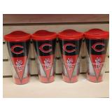 FOUR Cinncinati Reds Tumbler Drinkware