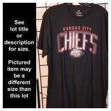 S, KC Chiefs T-Shirt, Black, Brand: Fanatics