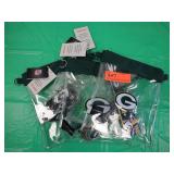 3 Green Bay Packers Plastic Zipper Pouch with Stra