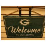 Green Bay Packers "Welcome to Our Home" Wooden Sig
