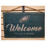 Philadelphia Eagles  "Welcome to Our Home" Wooden