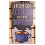 Dallas Cowboys Wooden Coffee Sign