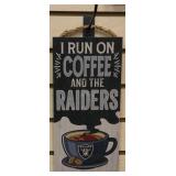 Las Vegas Raiders Wooden Coffee Sign