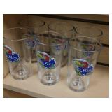 SIX KU Bar Glass, Jayhawk
