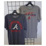 TWO Braves T-Shirts, both Small