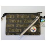 Pittsburgh Steelers Zipper Wristlet 6"X9"