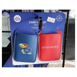 KU Jayhawks Set of 2 Card Wallet (Stick to your ph