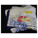 6 KU Jayhawk T-Shirts, Blue & White