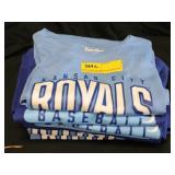 9 KC Royals T-Shirts, Lt. Blue & White, Brand: Fan