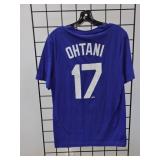 S, LA Dodgers Ohtani #17 T-Shirt, Blue, Men