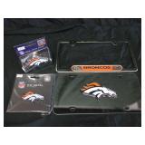 Denver Broncos Auto Lot: Hitch Cover, License Plat