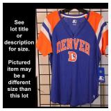 2XL, Denver Broncos T-Shirt, Blue, Starter