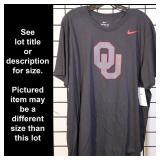 L, OU Sooners T-Shirt, Gray, Nike