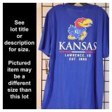 L, KU Jayhawks T-Shirt, Blue, Brand: Fanatics