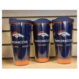 THREE Denver Broncos Tumbler Drinkware