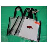 3 Arkansas Razorbacks Stadium Clear Plastic Bag