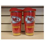 TWO KC Chiefs Tumbler Drinkware