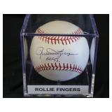 Rollie Fingers Signed Baseball