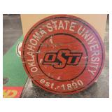 OSU Large 23.5" Round Wooden Sign