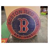 Boston Red Sox Large 23.5" Round Wooden Sign