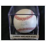 Larry Walker Signed Baseball