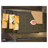 THREE Cincinnati Reds Heavy Duty Floor Mats - Set