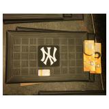 TWO New York Yankees Heavy Duty Floor Mats - Set o