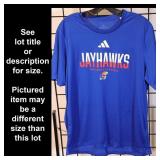 XL, KU Jayhawks T-Shirt, Blue, Brand: Adidas