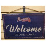 Atlanta Braves  "Welcome to Our Home" Wooden Sign