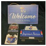 3 KU Jayhawk Signs