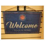 Chicago Cub "Welcome to Our Home" Wooden Sign