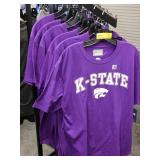 5, all are XL, K-State Wildcats T-Shirt, Purple, B