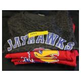 10 KU Jayhawks T-Shirt, Red & Camo, Adidas