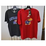 TWO, XL, KU Jayhawks T-Shirt, Red & Camo, Adidas