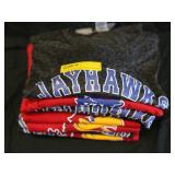 10 KU Jayhawks T-Shirt, Red & Camo, Adidas